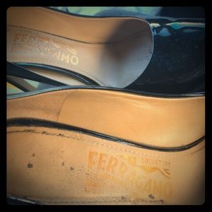Ferragamo patent leather heels